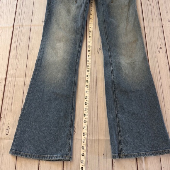 Parasuco Denim Legend Flare Jeans Blue Medium Wash Low Rise Made in Canada 31x31 - Picture 5 of 13